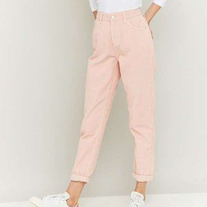 BDG Urban Outfitters Mom High Rise Pastel Pink Corduroy Pants - Size 24